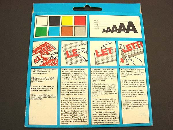 画像2: フランスのレタリング・LAS・黒・LETTERING ADHESIVE SYSTEM (2)