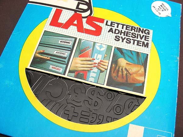 画像3: フランスのレタリング・LAS・黒・LETTERING ADHESIVE SYSTEM (3)