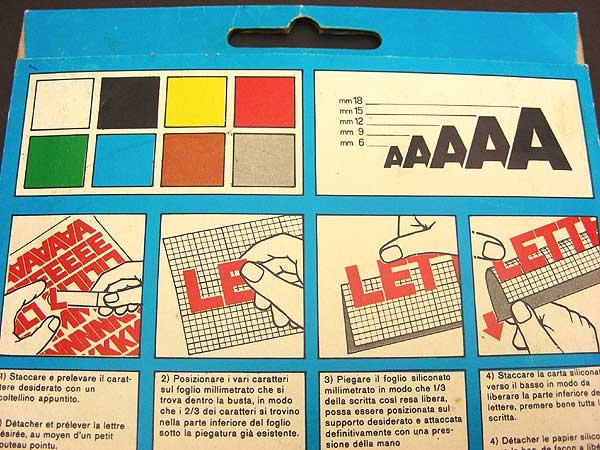 画像5: フランスのレタリング・LAS・黒・LETTERING ADHESIVE SYSTEM (5)