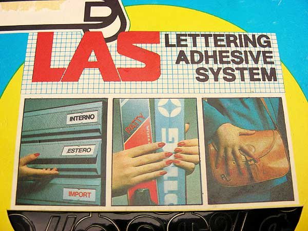 画像6: フランスのレタリング・LAS・黒・LETTERING ADHESIVE SYSTEM (6)