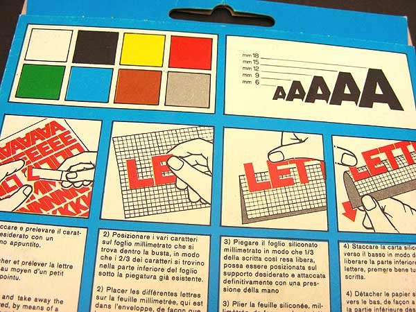 画像5: フランスのレタリング・LAS・赤・LETTERING ADHESIVE SYSTEM (5)