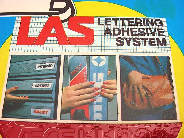 画像6: フランスのレタリング・LAS・赤・LETTERING ADHESIVE SYSTEM (6)
