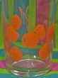 画像3: オレンジ色のさくらんぼ柄の小振りなグラス 70年代 昭和レトロ 70s retro glass cup (3)