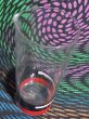 画像2: ピエール・カルダン Pierre Cardin デカンタグラス 赤 昭和レトロ 1970年代  70s retro  glass  (2)