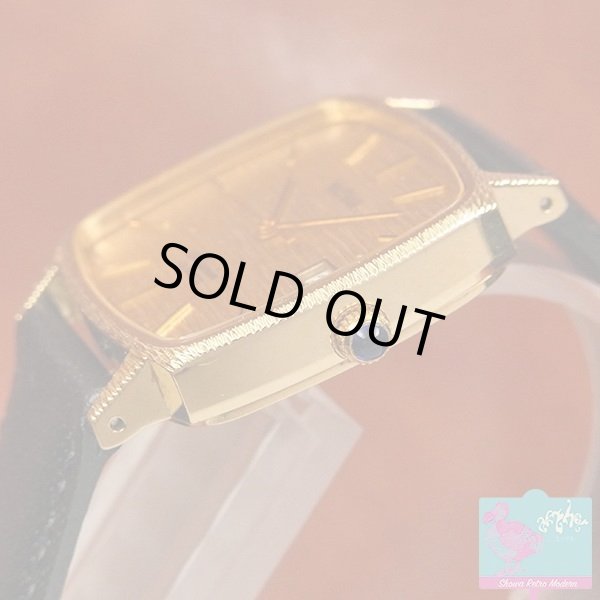 画像3: ウォルサム WALTHAM マキシム 20ミクロン金メッキケース サテン仕上げのゴールドダイヤル エレガントなクオーツ (3)