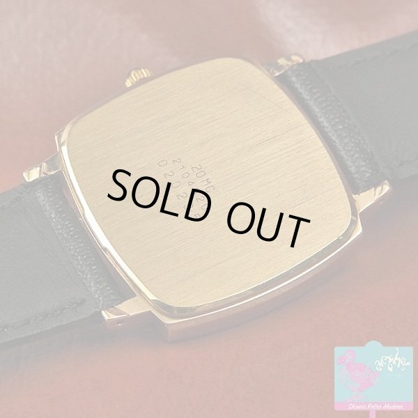 画像5: ウォルサム WALTHAM マキシム 20ミクロン金メッキケース サテン仕上げのゴールドダイヤル エレガントなクオーツ (5)