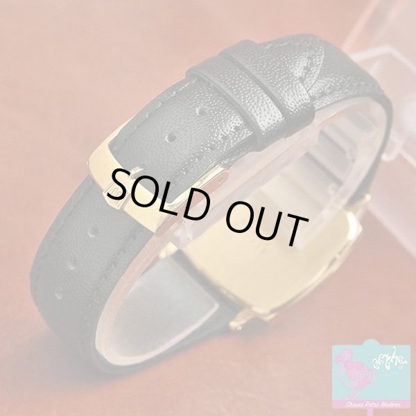 画像6: ウォルサム WALTHAM マキシム 20ミクロン金メッキケース サテン仕上げのゴールドダイヤル エレガントなクオーツ (6)