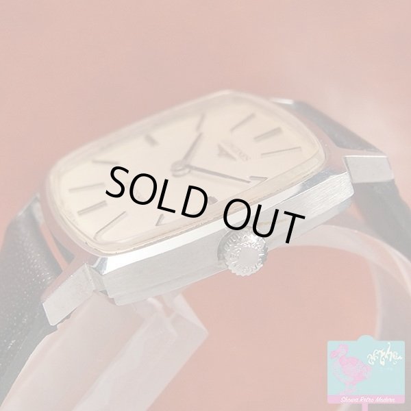 画像3: ロンジン LONGINES フラッグシップ スクエアケース 手巻き ロンジン尾錠 (3)