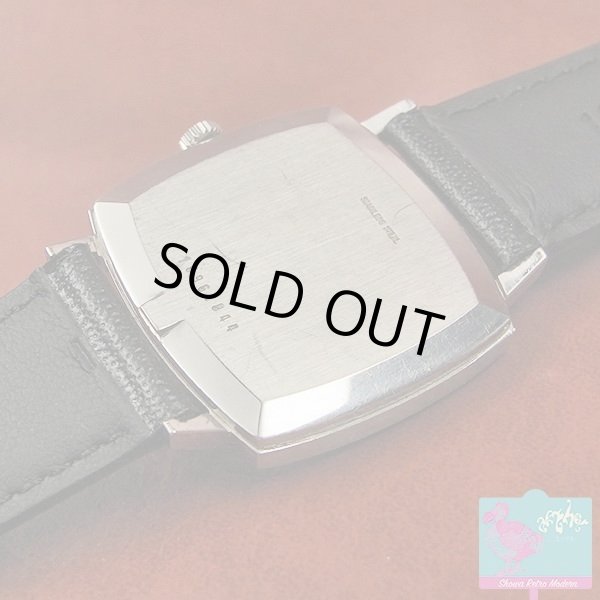 画像5: ロンジン LONGINES フラッグシップ スクエアケース 手巻き ロンジン尾錠 (5)