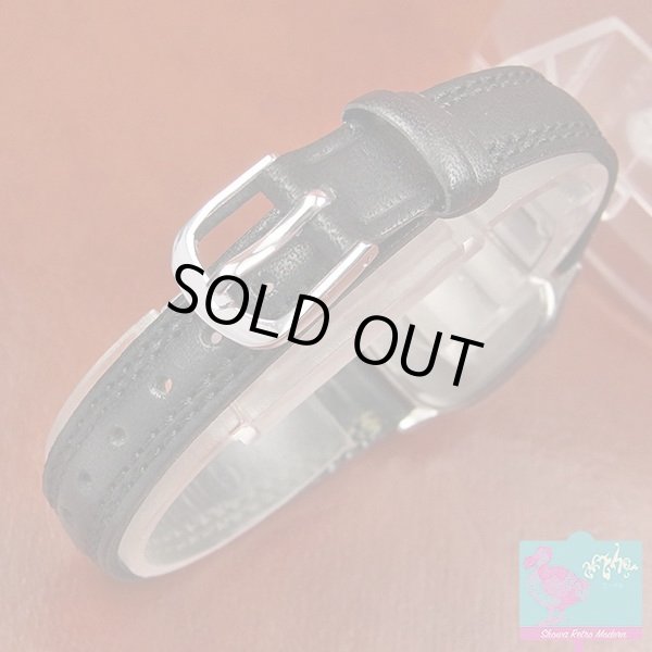 画像8: オメガ OMEGA シーマスター レディースウォッチ GP/SS エレガントなコンビカラーのスクエアケース クオーツ 未使用カーフベルト (8)