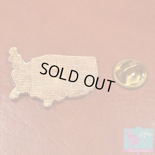 画像5: フレンチピンバッジ・企業物 アンティーク コカコーラ Coca Cola アメリカ地図 (5)