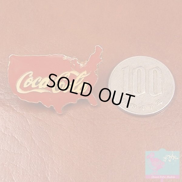 画像6: フレンチピンバッジ・企業物 アンティーク コカコーラ Coca Cola アメリカ地図 (6)