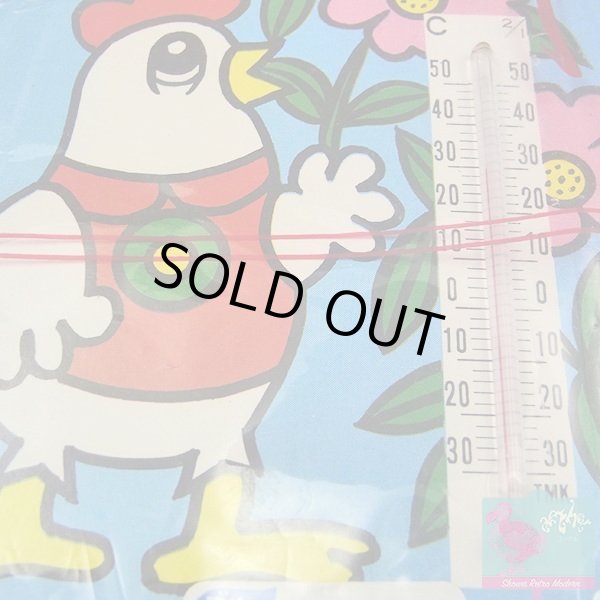 画像4: ブルーダイヤ ファンシーミニ温度計 企業物 昭和レトロ ノベルティ ライオン製品株式会社 (4)