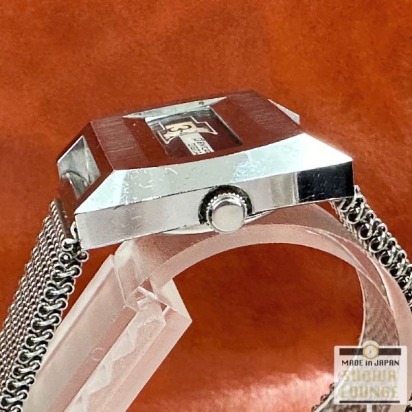 画像3: 希少 エニカ レディースウォッチ ジャンピングアワー アナデジウォッチ 手巻き 1970年代頃 レトロフューチャー ENICAR DIGITAL (3)