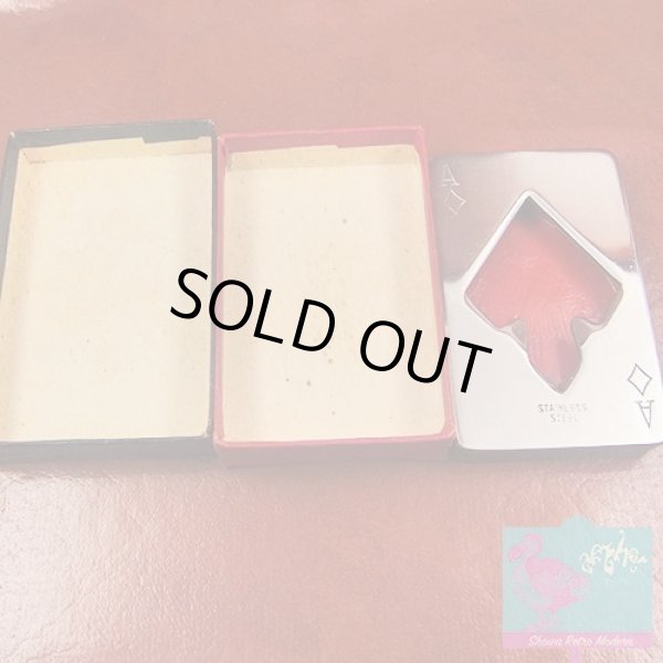 画像9: レトロなトランプ型の木製の栓抜き 木製×ステンレス ダイヤのA オープナー ヴィンテージ (9)