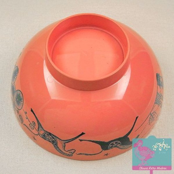 画像6: メルヘン メラミン 茶碗 昭和レトロ 子供用 (6)