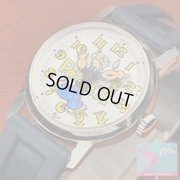 画像9: ブラッドレイ ポパイ アンティークキャラクターウォッチ 腕が回って楽しい時計 3針 手巻き BRADLEY (9)