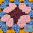 画像3: 手編みのコースター ウール100%  花柄 イエロー 昭和レトロ  (3)