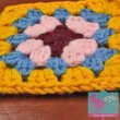 画像4: 手編みのコースター ウール100%  花柄 イエロー 昭和レトロ  (4)