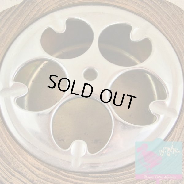 画像2: EXPO'70 大阪万博 木目調「桜」シンボルマーク 灰皿 (2)