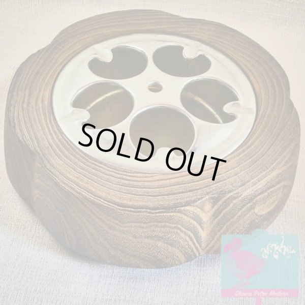 画像9: EXPO'70 大阪万博 木目調「桜」シンボルマーク 灰皿 (9)