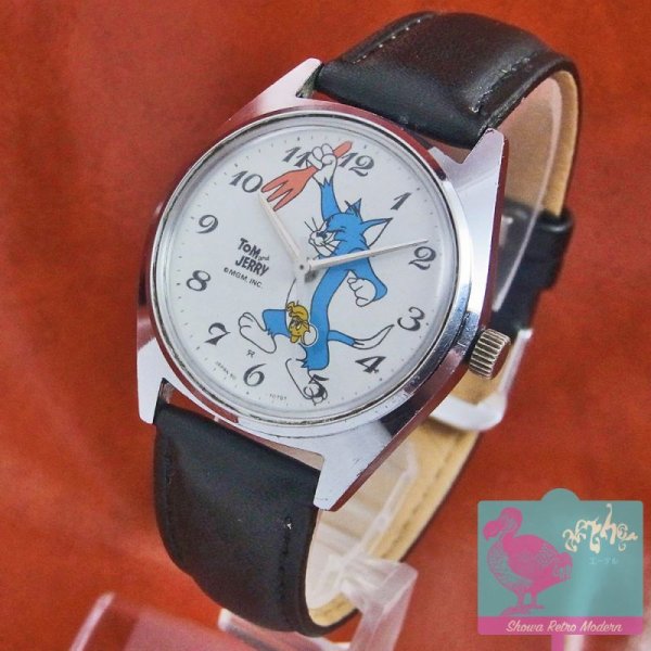 画像2: 【送料無料】セイコー トムとジェリー 1970年代のキャラクターウォッチ 手巻き時計 SEIKO TOM&JERRY (2)