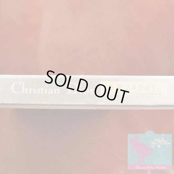 画像5: 未使用品 クリスチャン ディオール ハンカチ2枚セット ブーケ柄 白地に赤と白リボン 水色地に青と白リボン 箱入り Christian Dior (5)