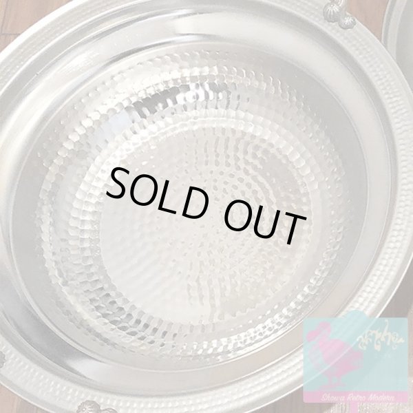 画像6: 未使用品 高級ステンレス鍋 外径30cm 昭和レトロ 取手が豪華な装飾デザイン (6)