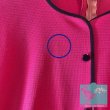 画像8: 【送料無料】ショッキングピンク 黒パイピング ビビッド ノースリーブワンピース レディース 古着 無地 vivid pink sleeve less dress used (8)