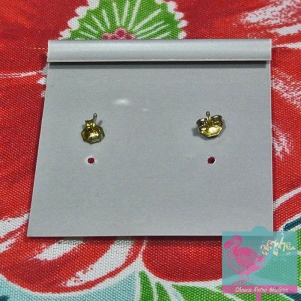 画像2: 【送料無料】貝殻モチーフのピアス ブルー×ラメ FASH'n'MATCH デッドストック (2)