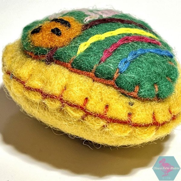 画像5: エスニックなモコモコなフェルトボールのゴム スマイル ヘアゴム ヘアアクセサリー アジア雑貨 (5)