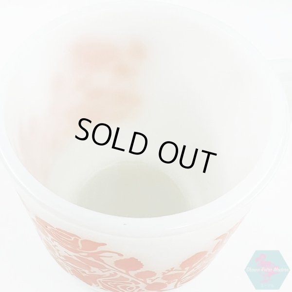 画像9: 【送料無料】ファイヤーキング ローズガーデン スタッキングマグ アメリカヴィンテージ Fire King Rose Garden Mug (9)