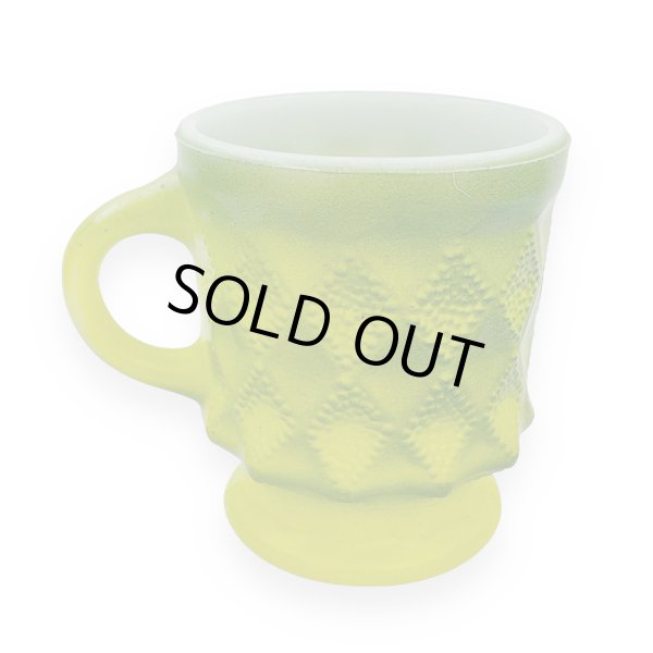 画像3: ファイヤーキング キンバリーマグ グリーン 1960年代〜1976年頃製造 Fire King Kimberly Mug  GREEN(VERYGOOD) (3)