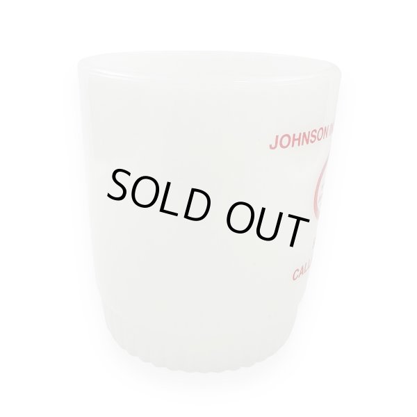 画像4: ファイヤーキング JOHNSON INSURANCE AGENCY アドバタイジングマグ ADマグ 1960年代〜1976年頃製造 Fire King Advertising Mug (4)