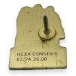 画像7: フレンチピンバッジ 企業物 HEXA CONSEILS Quartz GT 1990年前後 (7)