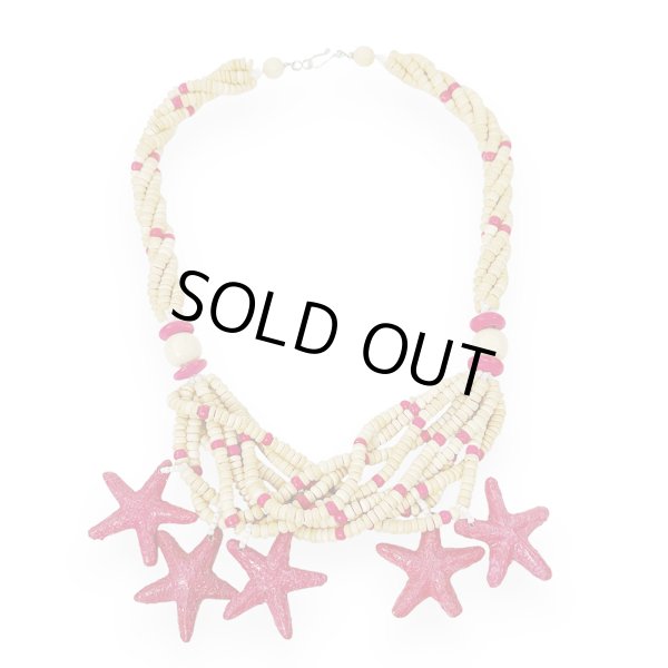 画像9: 米国製ヴィンテージ 木製 ウッドネックレス マリンモチーフ ヒトデ USA 1970年代 (9)