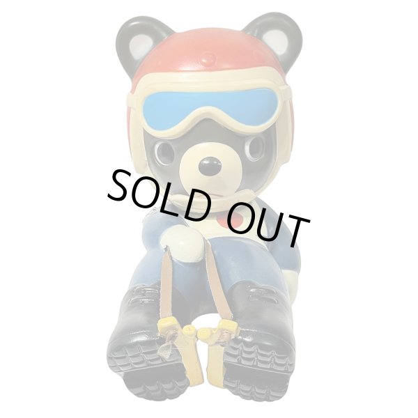 画像2: たくぎん たくちゃん 北海道拓殖銀行 冬季オリンピック貯金箱シリーズ そり 札幌オリンピック 1972 No.3 ソフビ 昭和レトロ (2)