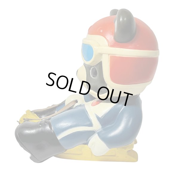 画像3: たくぎん たくちゃん 北海道拓殖銀行 冬季オリンピック貯金箱シリーズ そり 札幌オリンピック 1972 No.3 ソフビ 昭和レトロ (3)