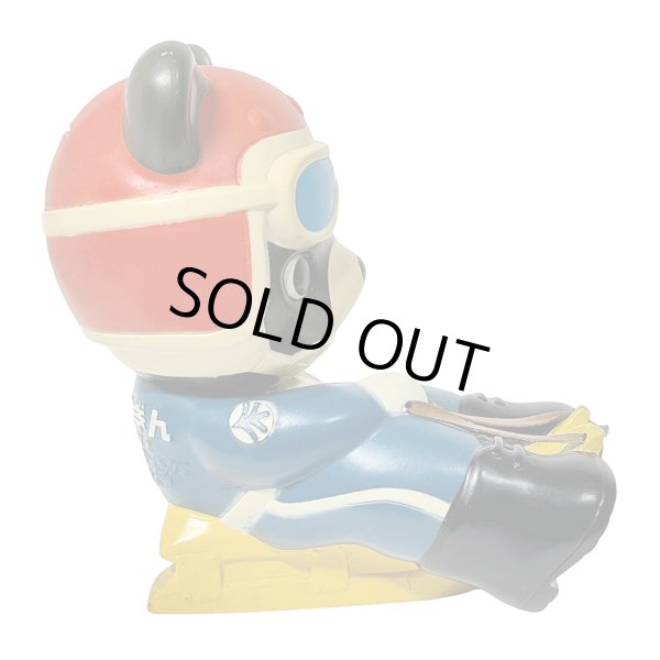 画像5: たくぎん たくちゃん 北海道拓殖銀行 冬季オリンピック貯金箱シリーズ そり 札幌オリンピック 1972 No.3 ソフビ 昭和レトロ (5)