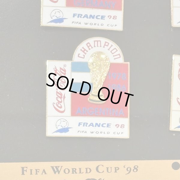 画像5: 1998年 FIFA フランスワールドカップ コカ・コーラ ピンバッジ全6種セット FIFA WORLD CUP’98 Coca Cola COLLECTOR PIN SET SPECIAL EDITION (5)