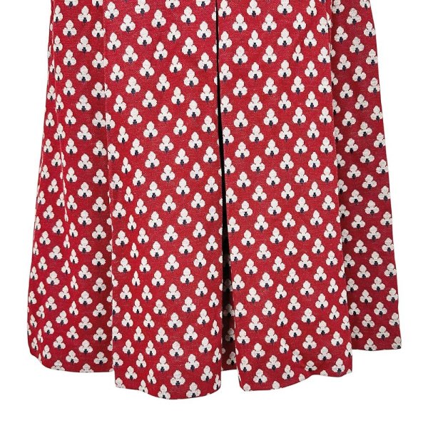 画像3: 昭和レトロ PORRO 花柄  ロングボックプリーツスカート  日本製 ヴィンテージ (3)