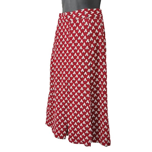 画像4: 昭和レトロ PORRO 花柄  ロングボックプリーツスカート  日本製 ヴィンテージ (4)