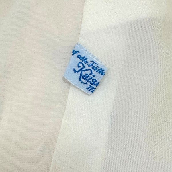 画像10: ヴィンテージ ヨーロッパ製 60’s クリームカラーに朱色のカーブデザイン ノースリーブAラインワンピース Willene (10)