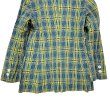 画像8: 昭和レトロ 80’s ワッシャー加工 テーラードジャケット コットン イエローとブルーのチェック レディース FUTABA  80’s Check Pattern Tailored Jacket (8)