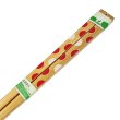 画像3: 未使用品 昭和レトロ お箸 竹 天然材 赤白ドット (3)