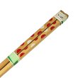 画像5: 未使用品 昭和レトロ お箸 竹 天然材 赤白ドット (5)