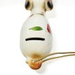 画像5: 昭和レトロ 陶器製 犬の貯金箱 イチゴ柄 ラブラドールレトリバー (5)