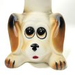 画像7: 昭和レトロ 陶器製 犬の貯金箱 イチゴ柄 ラブラドールレトリバー (7)