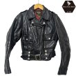 画像1: 1950年代 ハーレーダビッドソン ウイングタグ ダブルライダースジャケット サイクルクイーン 50's Harley-Davidson Cycle Queen motorcycle jacket (1)