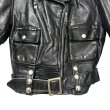 画像3: 1950年代 ハーレーダビッドソン ウイングタグ ダブルライダースジャケット サイクルクイーン 50's Harley-Davidson Cycle Queen motorcycle jacket (3)